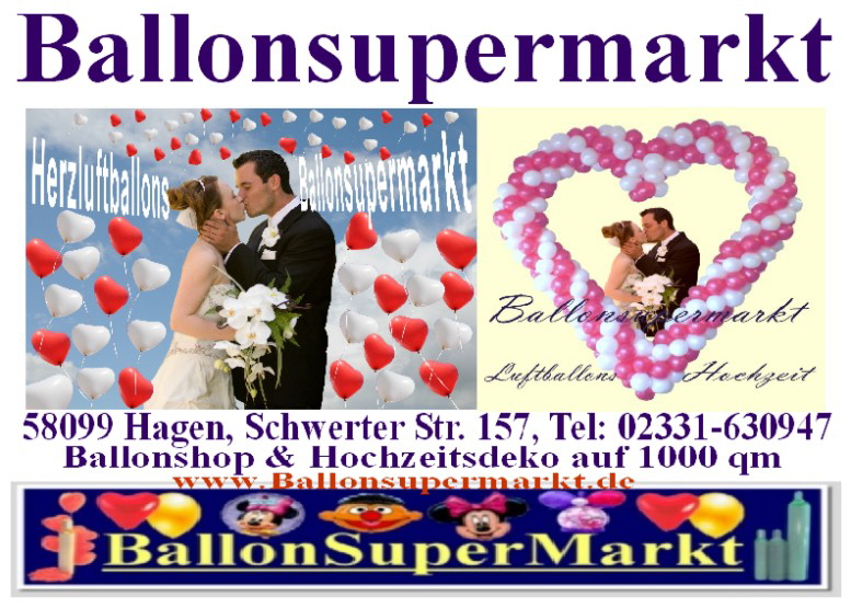 Ballonsupermarkt-Hochzeitsdekoration