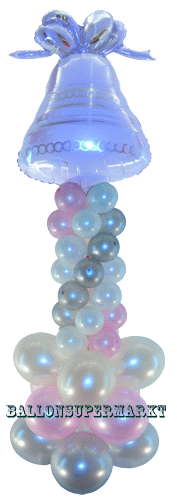 Ballondekoration Hochzeit mit Hochzeitsglocke