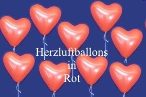 rote herzluftballons
