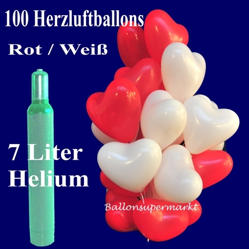 zum-Aufsteigen-100-herzluftballons-rot-weiss-ballons-helium-set-7-liter-ballongas